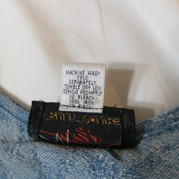 YOURS TRULY Vintage Floral Denim Jacquard Adjustable Cottagecore Western Midi 2X - Picture 12 of 12